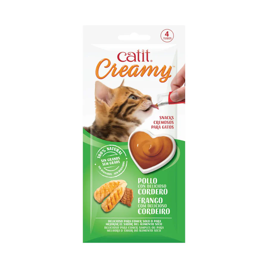 Catit Creamy Pollo con Cordero 4 x 10 g