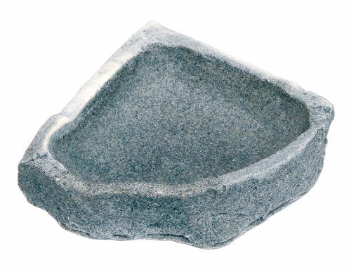 Cuenco-esquina mediano en roca Granite Rock 500ml 16,5x16,5x4cm