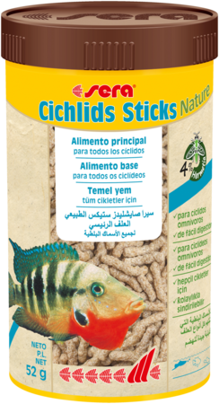 SERA Cichlids Sticks Nature 250ml ( alimento básico para cíclidos grandes)