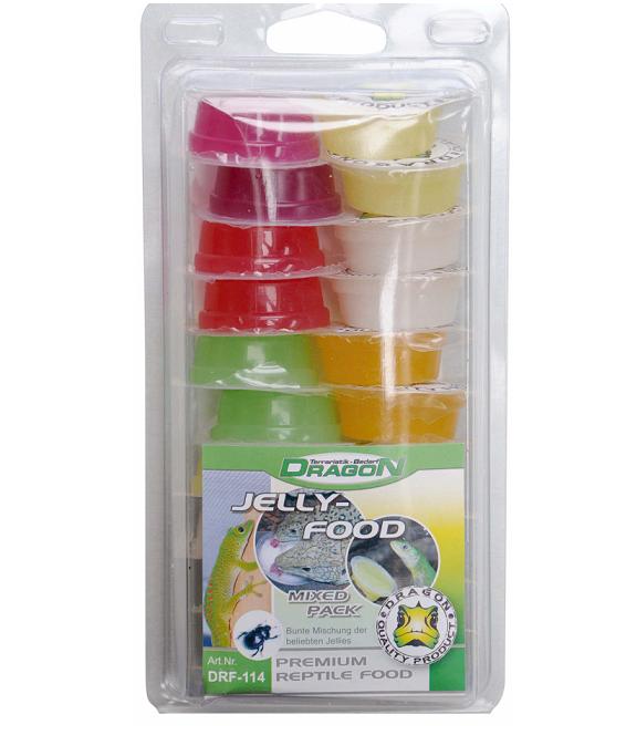 DRAGON Jelly-Food Varios Sabores Pack 20 uds Gelatinas para reptiles, insectos y aves