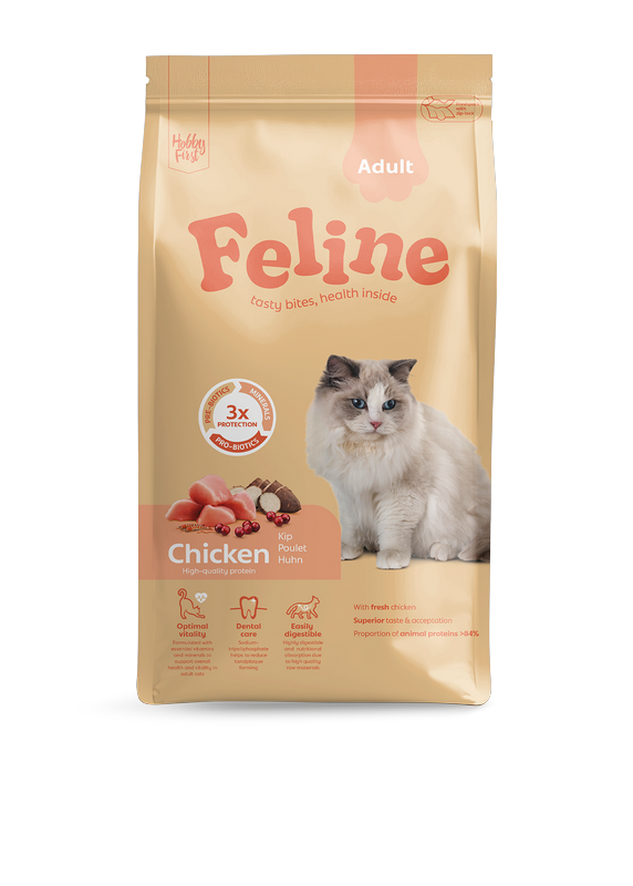 FELINE Pienso para Gatos 1,5 kg de Pollo