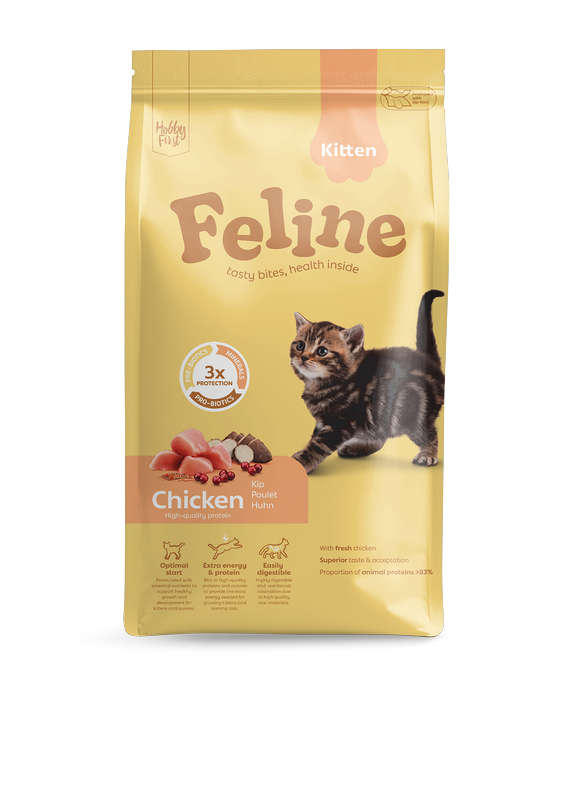 FELINE Pienso para Gatitos 1,5 kg de Pollo