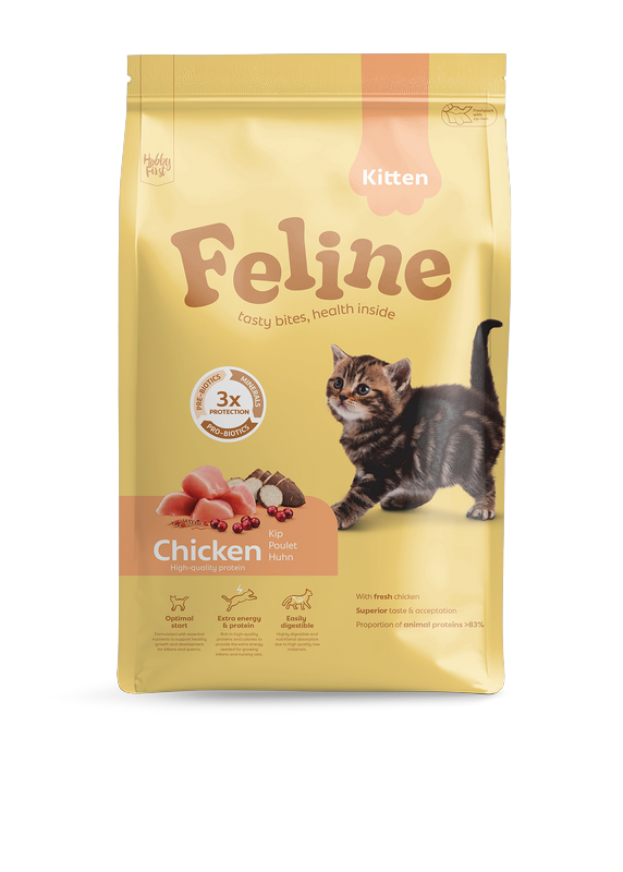 FELINE Pienso para Gatitos 4,5 kg de Pollo