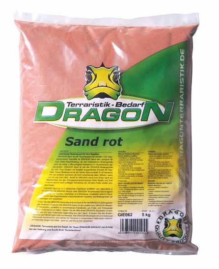 Sand roja 5kg sin polvo, apta para acuarios, Dragon