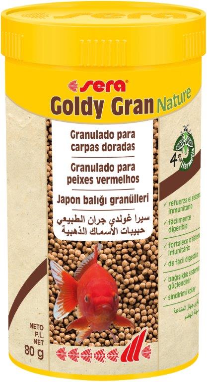 SERA Goldy Gran Nature 250ml (alimento peces agua fría, granulado)