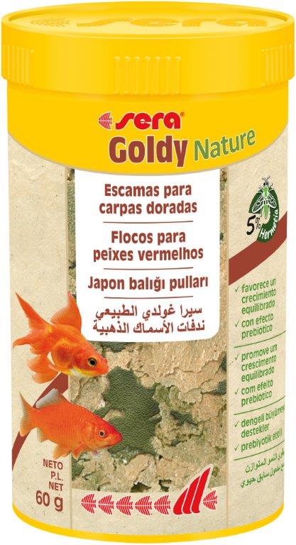 SERA Goldy Nature 250ml Alimento para Peces de agua fría