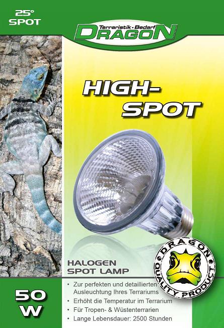 DRAGON Lámpara Spot para Reptiles 50 W HIGH-SPOT