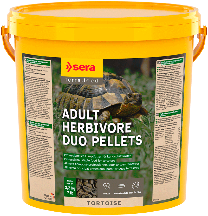 SERA Herbivore Duo Pellets 10L (3,2kg) Comida para Tortugas terrestres