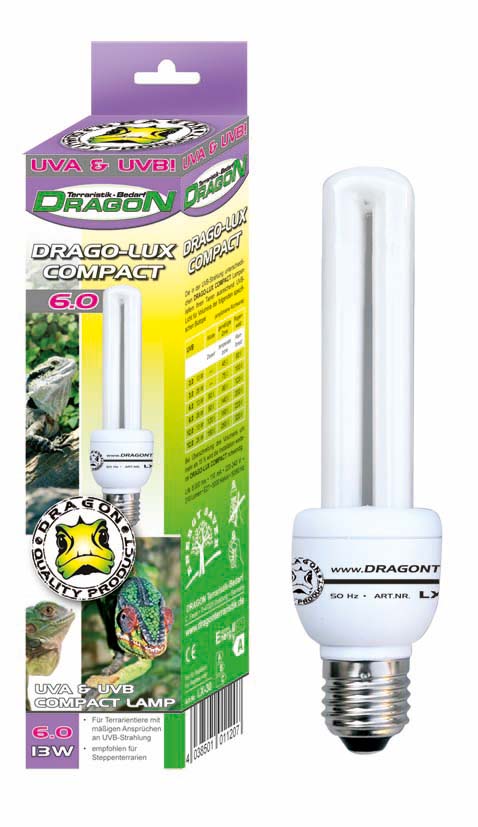 DRAGON Lámpara compacta UVB para Reptiles 13 W FOREST