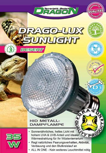 DRAGON Lámpara HID para Reptiles 35 W DESERT