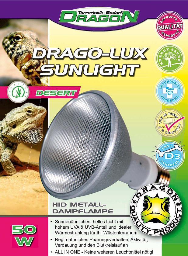 DRAGON Lámpara HID para Reptiles 50 W DESERT