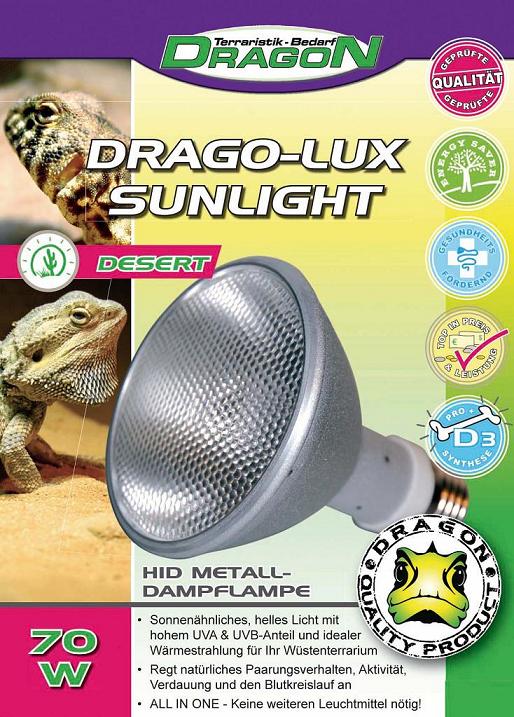 DRAGON Lámpara HID para Reptiles 70 W DESERT