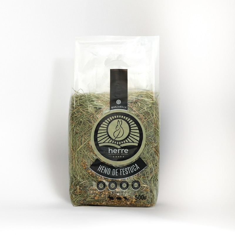 HERRE Heno de Festuca con Manzanilla 500 g