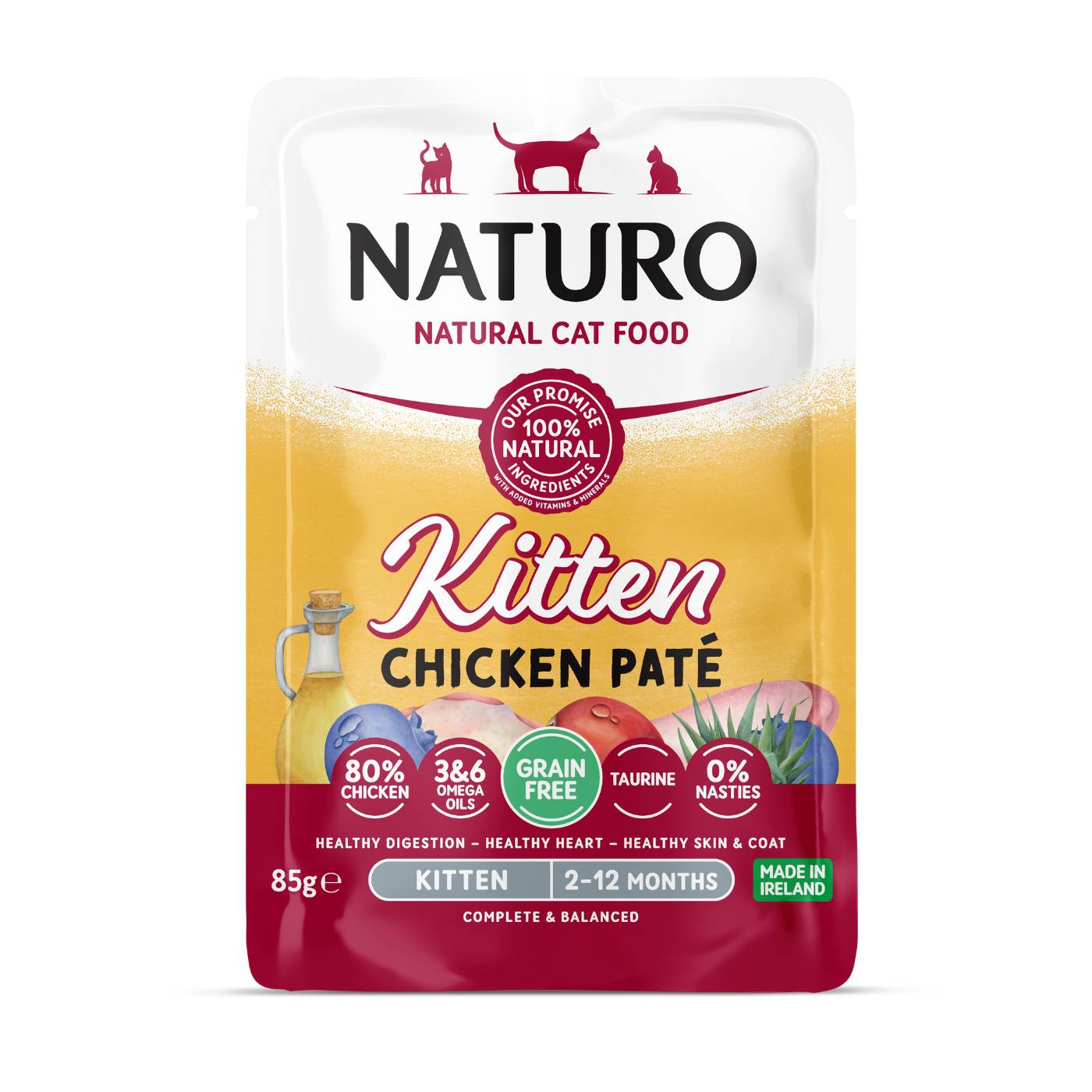 NATURO Paté de Pollo para Gatitos 85g