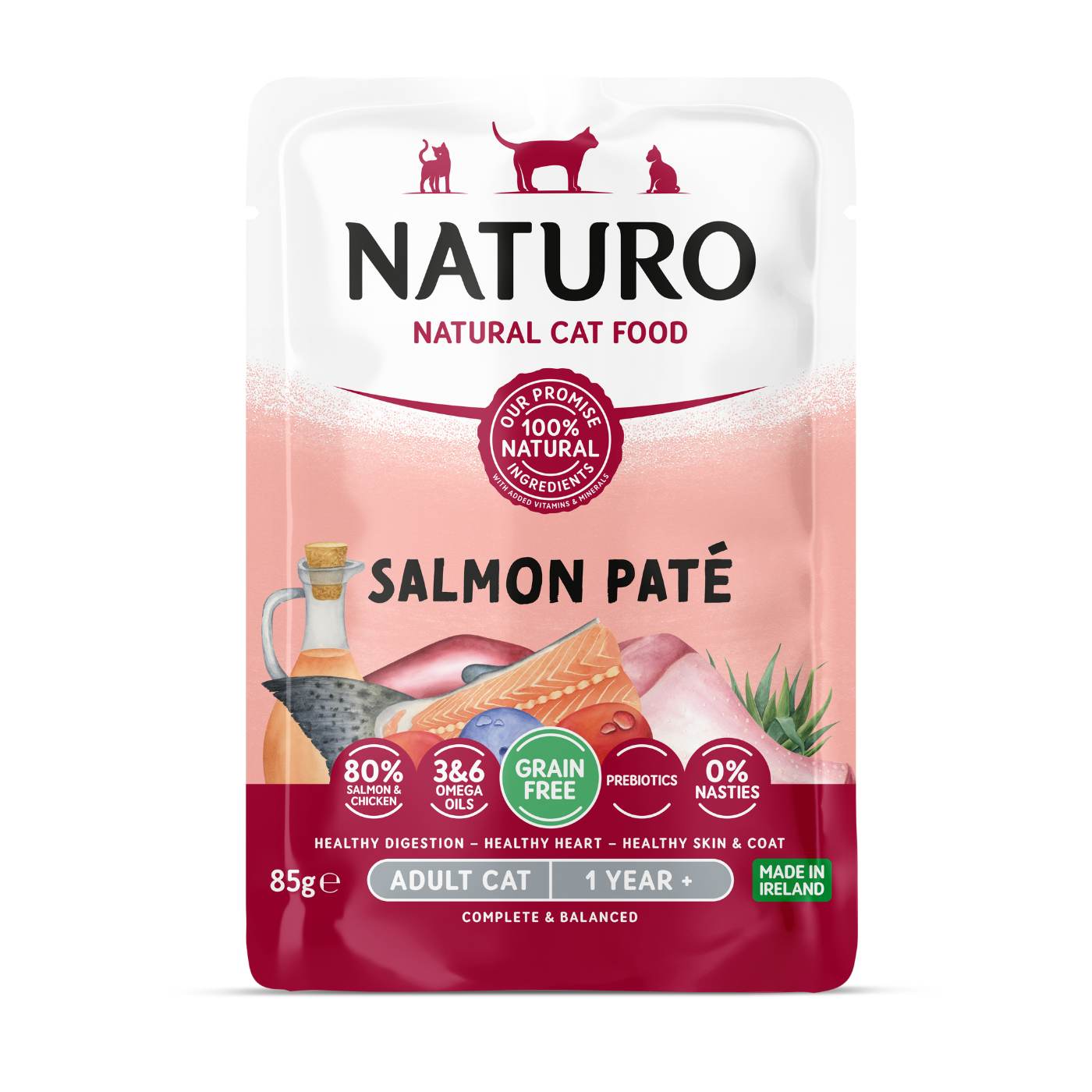 NATURO Paté de Salmón para Gatos 85g