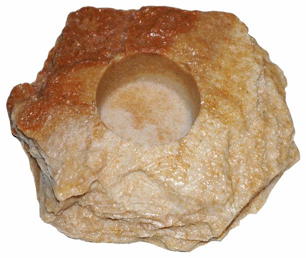 Comedero en roca para Tortugas Sand Stone, 20 x 17 x 15 cm