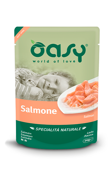 OASY Salmón en gelatina para Gatos 70g