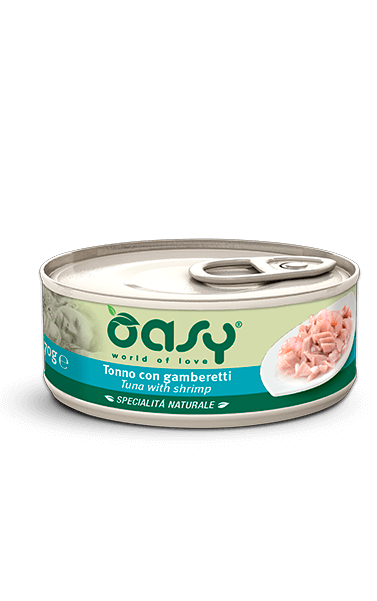 OASY Lata Atún con Gambas para Gatos 150g