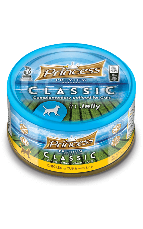 PRINCESS Classic Pollo y Atún con Arroz 170g Comida húmeda para gatos