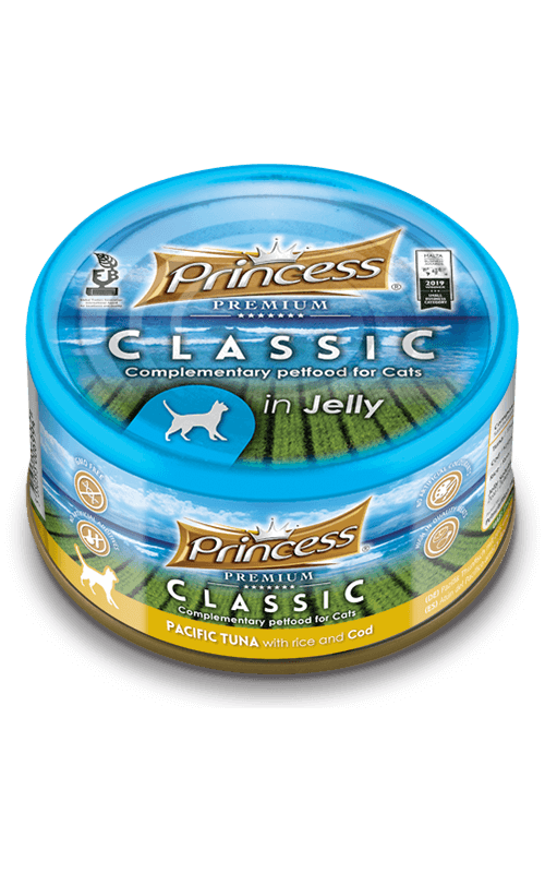 PRINCESS Classic Atún del Pacífico con Arroz y Bacalao 170g Comida húmeda para gatos