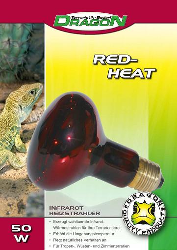 DRAGON Lámpara infrarroja para Reptiles 50 W