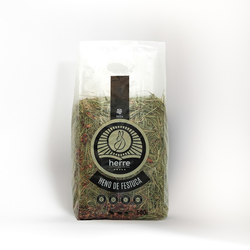 HERRE Heno de Festuca con Pétalos de Rosa 500 g