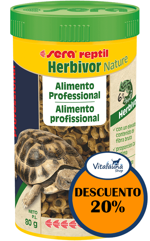 SERA Reptil Professional Herbivor Nature 250 ml Comida para tortugas terrestres