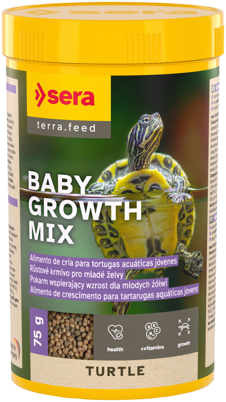 SERA Baby Growth Mix 100ml (30g) Comida para Tortugas acuáticas jóvenes