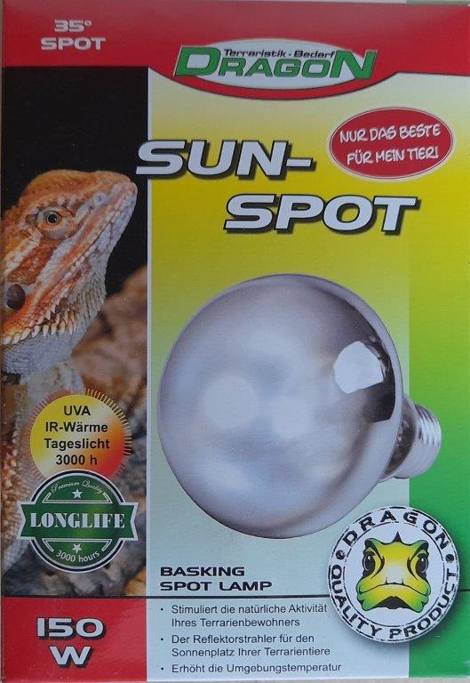 DRAGON Lámpara Spot para Reptiles 150 W SUN-SPOT
