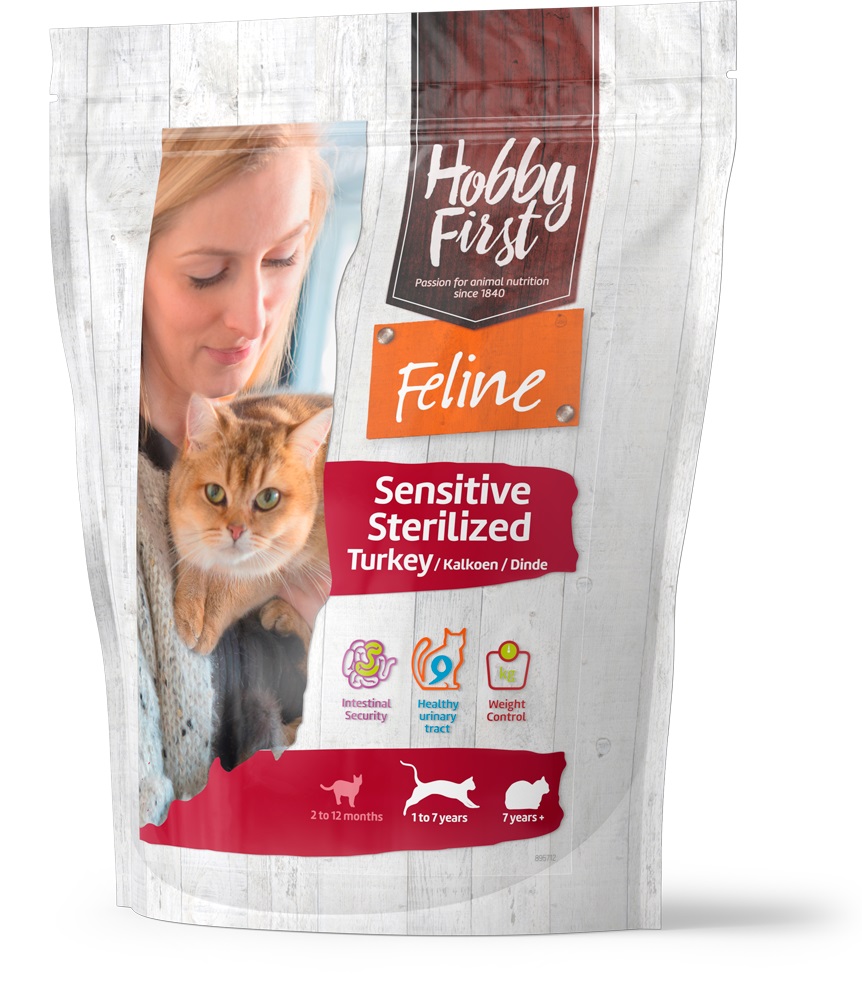 HobbyFirst Feline Pienso para Gatos esterilizados 1,5 kg