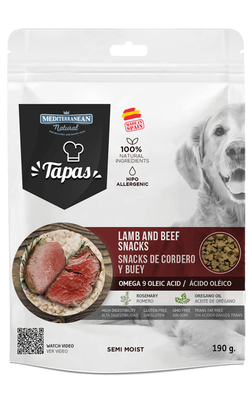 MEDITERRANEAN Tapas Cordero y Buey 190g Snack para Perros