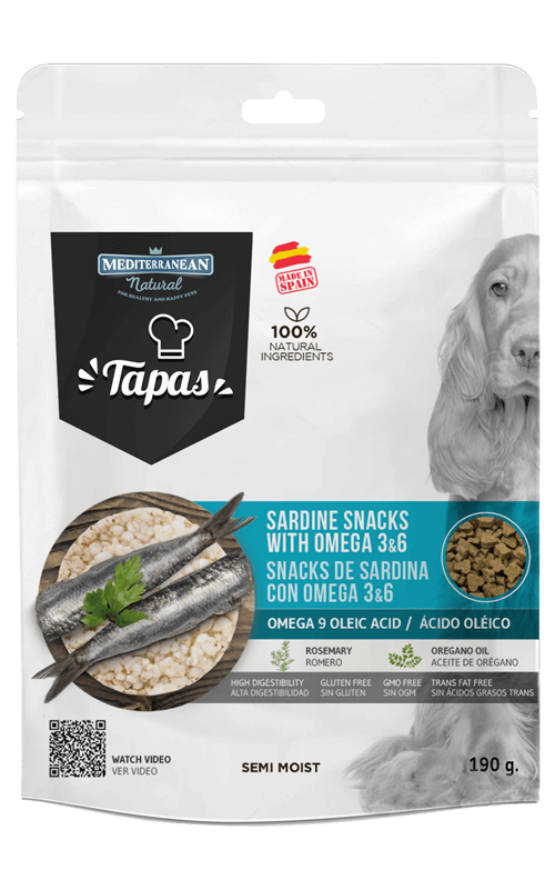 MEDITERRANEAN Tapas Sardina 190g Snack para Perros