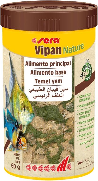 SERA Vipan Nature 250ml Comida para Peces