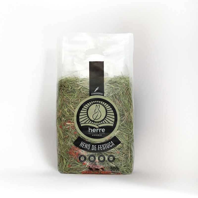 HERRE Heno de Festuca con Zanahoria 500 g